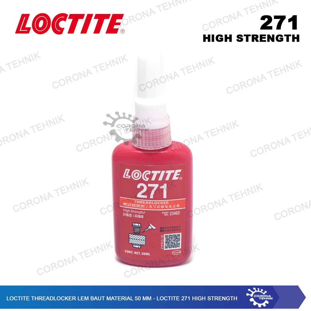 Lem Baut Material 50 mm Loctite Threadlocker