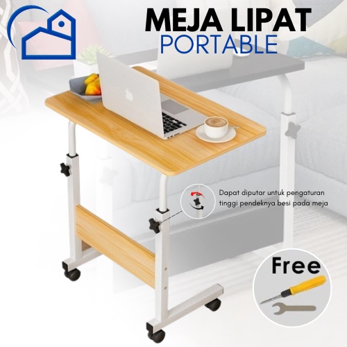 Meja Portable Laptop Meja Serbaguna Meja Laptop Adjustable Portable Kerja Belajar Multifungsi