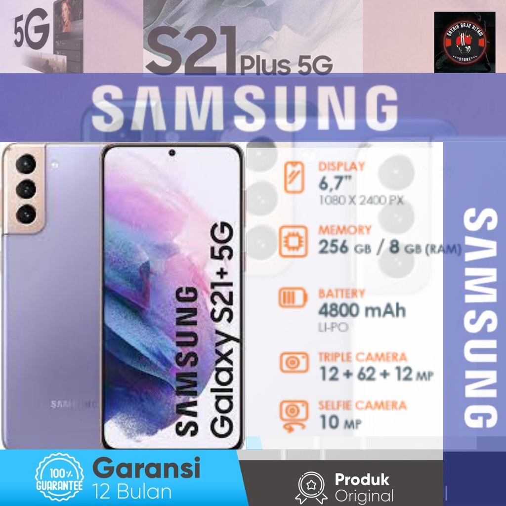 Samsung s21 plus 5G ram 8/256GB NFC GARANSI RESMI