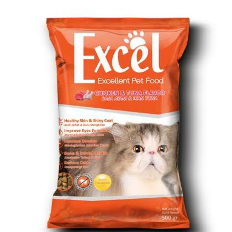 EXCEL FRESHPACK 500GR MAKANAN PAKAN KUCING KERING DEWASA 500 GR ORIGINAL