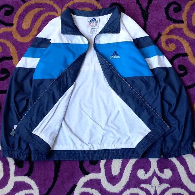 vintage windbraeker colourblock adidas