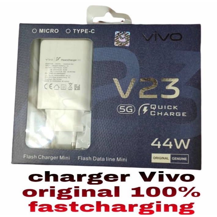 Charger Vivo Original 100% Fast Charging 9V-2A / Charger Vivo V11 V9 V7 V5 V5max V3max Y95 Y91 Y71 Bergaransi 1 Minggu