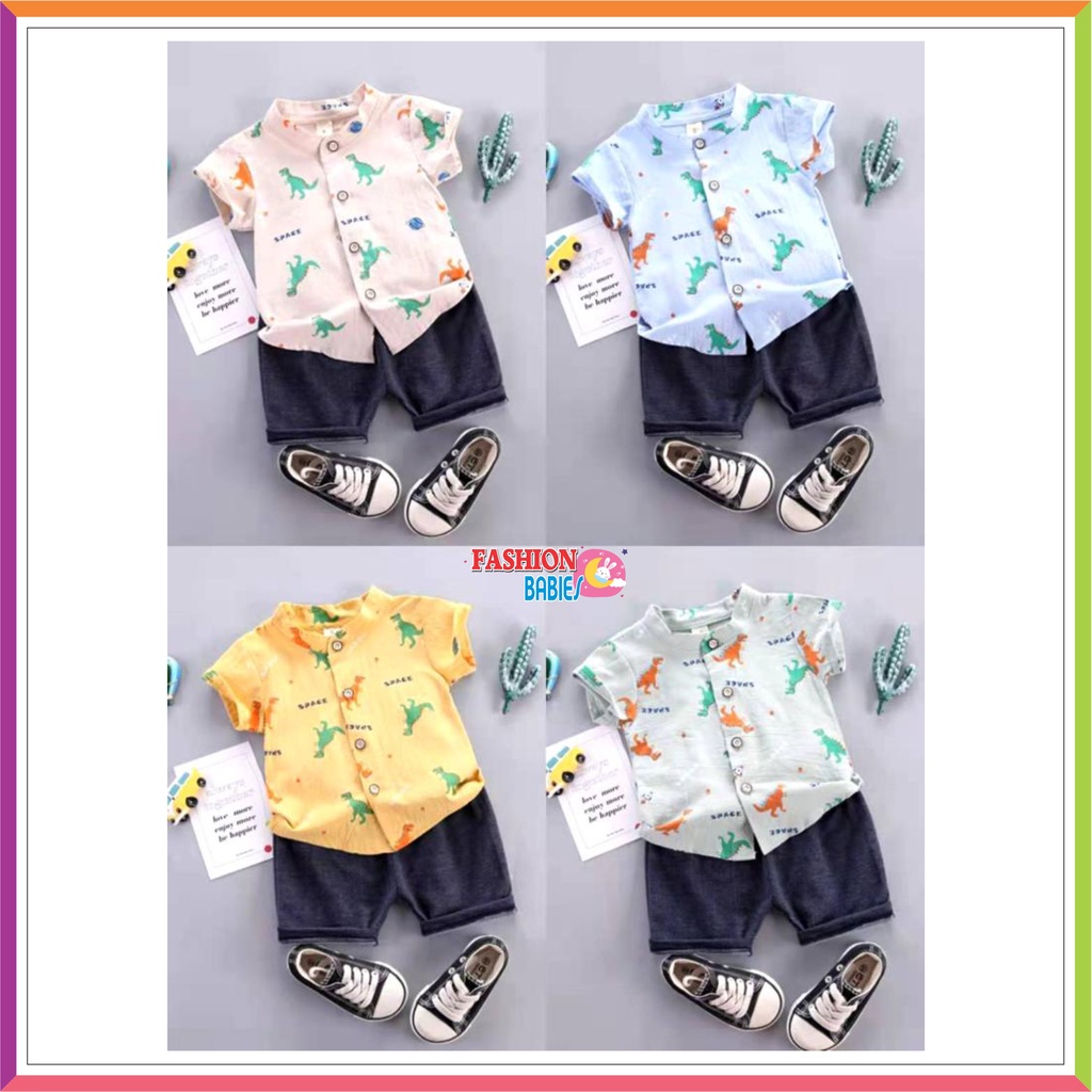 SETELAN KEMEJA ANAK LAKI-LAKI IMPORT / SET KEMEJA ANAK COWOK USIA 0-4TH ❤ Fashionbabies ❤