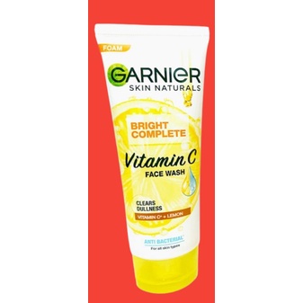 GARNIER BRIGHT COMPLETE VITAMIN C FACE WASH FACIAL FOAM PEMBERSIH WAJAH SABUN WAJAH SABUN MUKA SABUN