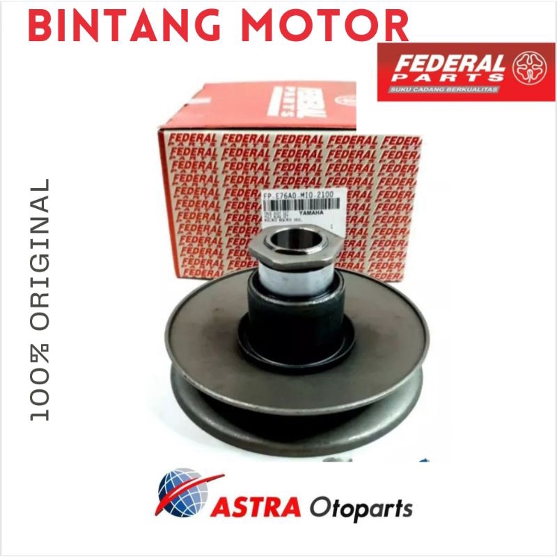 Face Set Assy Pully Puli Belakang Mio Soul Sporty Fino Karbu ORI Federal