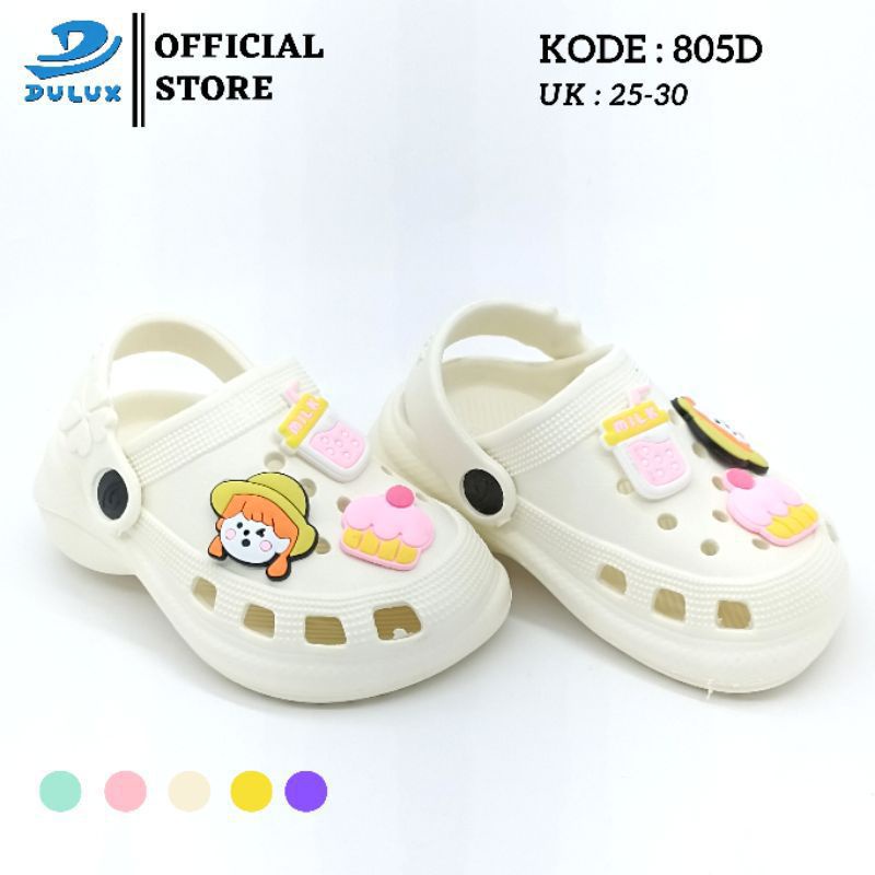 Sandal baim anak fuji usia 0-2,5TH jelly eva pareasi jibitz ringan empuk nyaman