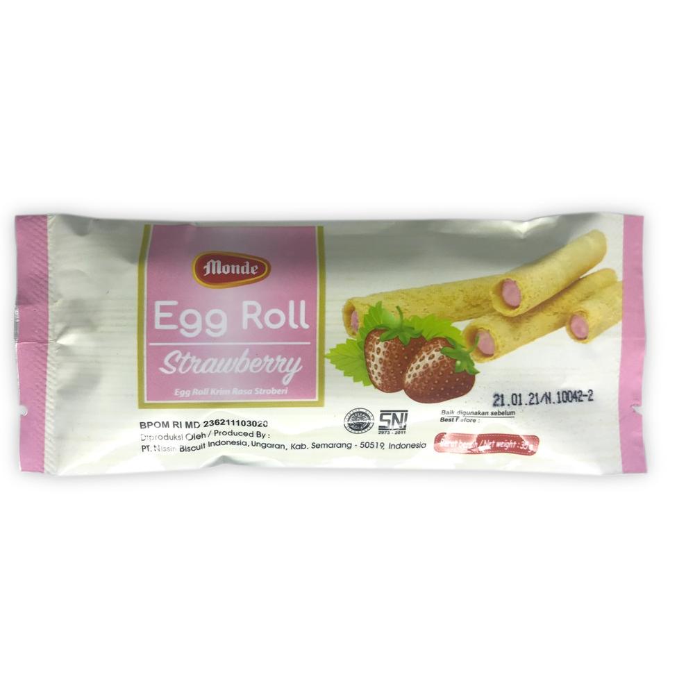 

GROSIR Monde Egg Roll Strawberry 10 x 35gr !