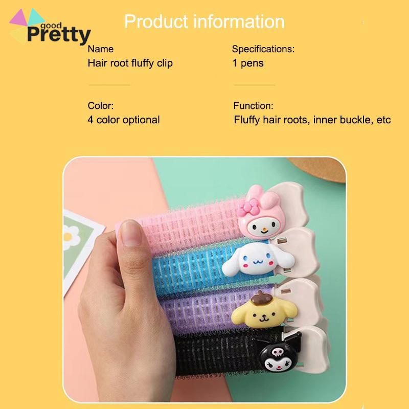 Sanrio Jepit Rambut Poni Keriting Bahan Plastik Gaya Vintage Korea Untuk Wanita Aksesori mode - PD