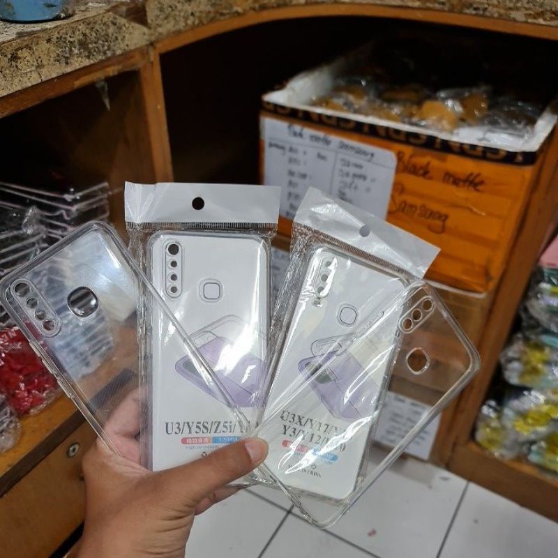 VIVO Y19 Y17 Y15 Y12 CASE HD BENING SOFTCASE 1.5mm SILIKON KARET CLEAR CASING PELINDUNG KAMERA COVER PROTECT CAMERA