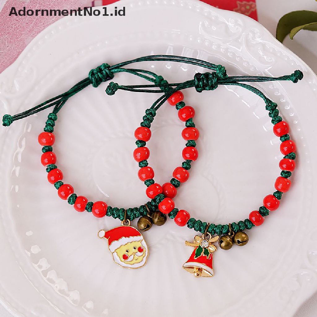 [AdornmentNo1] 2022gelang Hadiah Natal Populer Baru Untuk Wanita Di Eropa Dan Amerika Populer Santa Claus Snowman Kartun Handwear [ID]