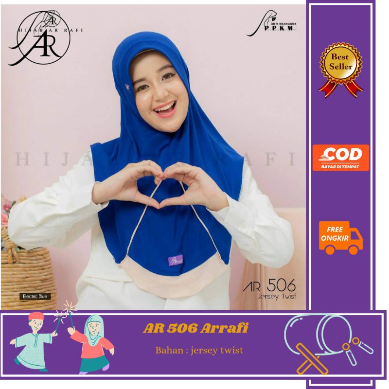 Hijab arrafi jilbab arrafi instan kerudung arrafi ar 506
