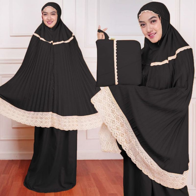 Mukena Plisket Dewasa/Mukena Dewasa Jumbo