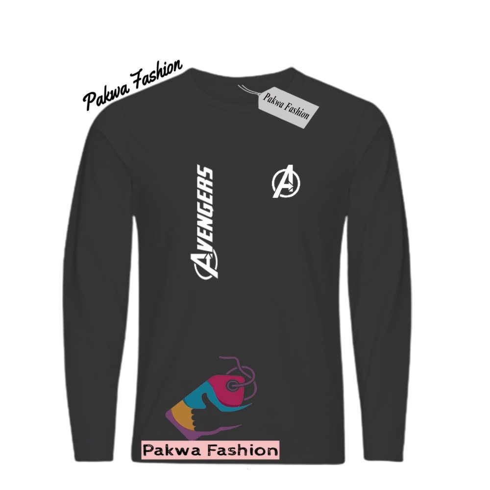 Kaos Distro Lengan Panjang Avengers Kirka Putih Baju Tshirt Polos Pria Wanita Dewasa Keren Terlaris 