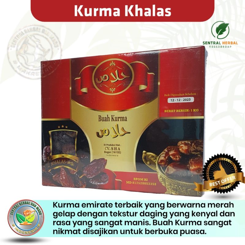 

Kurma Taj Golden Khalas Berat Isi 1 Kg