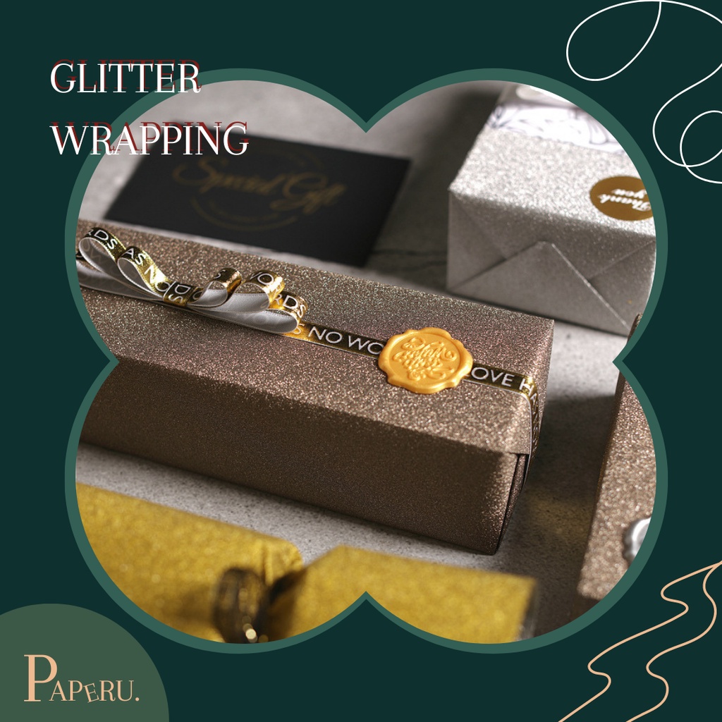 

[PAPERU] Glitter Gift Gift Wrapping Paper Kertas Kado Premium Luxury Gift Wrapping