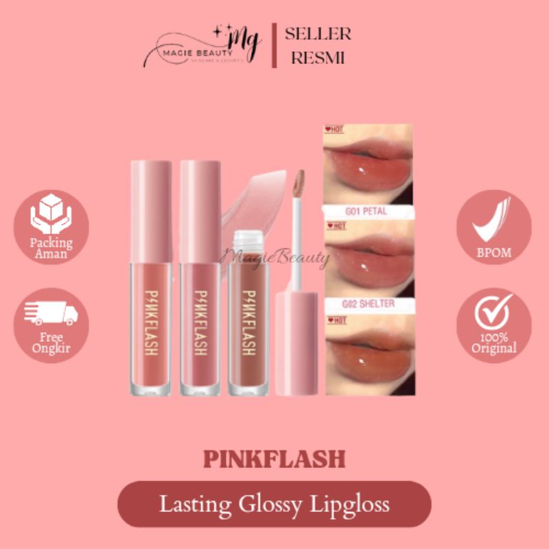 [PINKFLASH] OH MY GLOSS LASTING GLOSSY LIPGLOSS | LIPGLOSS PINKFLASH