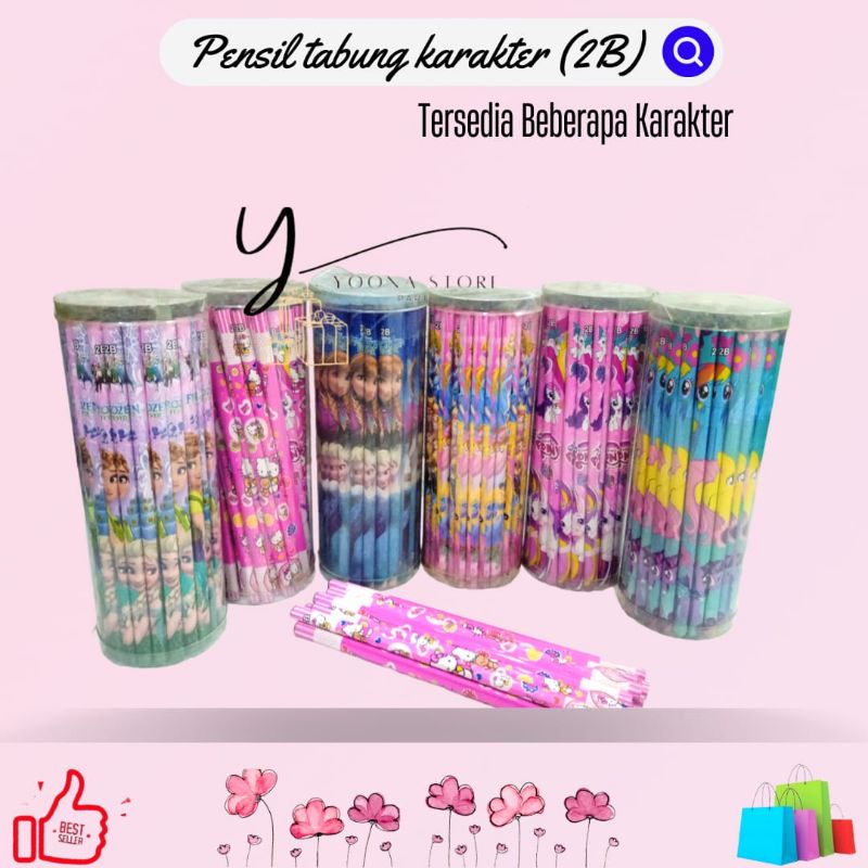

PENSIL TABUNG 2B KARAKTER ISI 60 / PACK