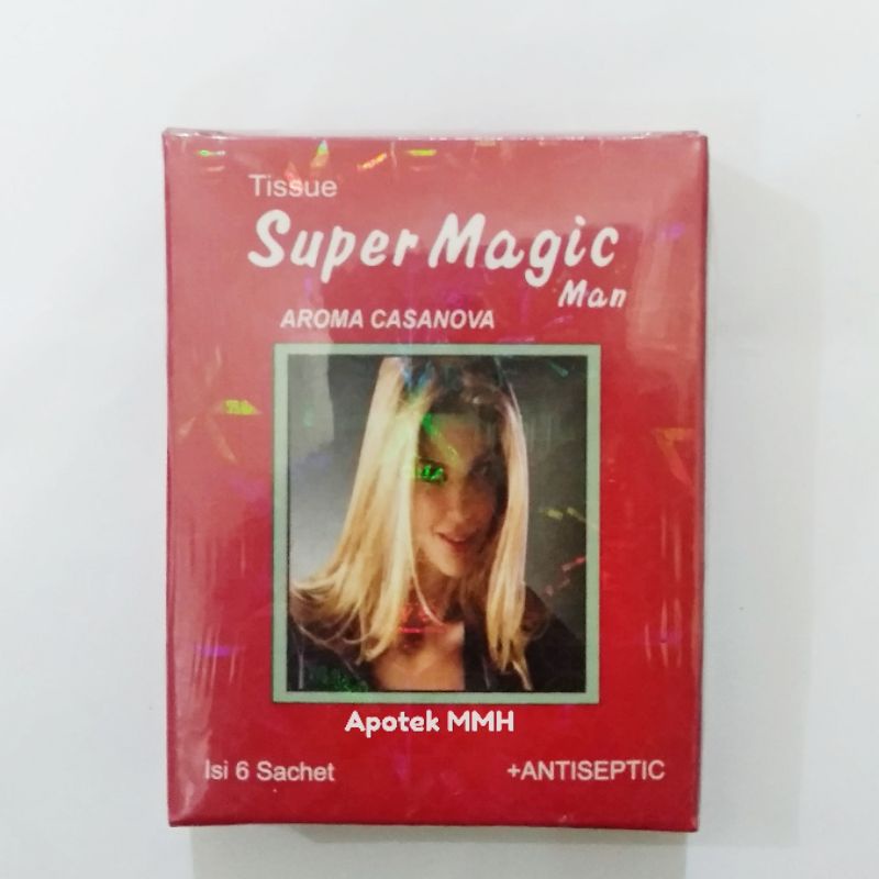 Tisu Super Magic Merah dan Hitam