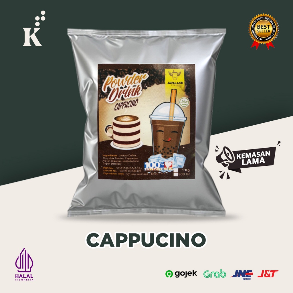 Bubuk Minuman Bubble Powder Drink Cappuccino ORIGINAL Javaland 1kg