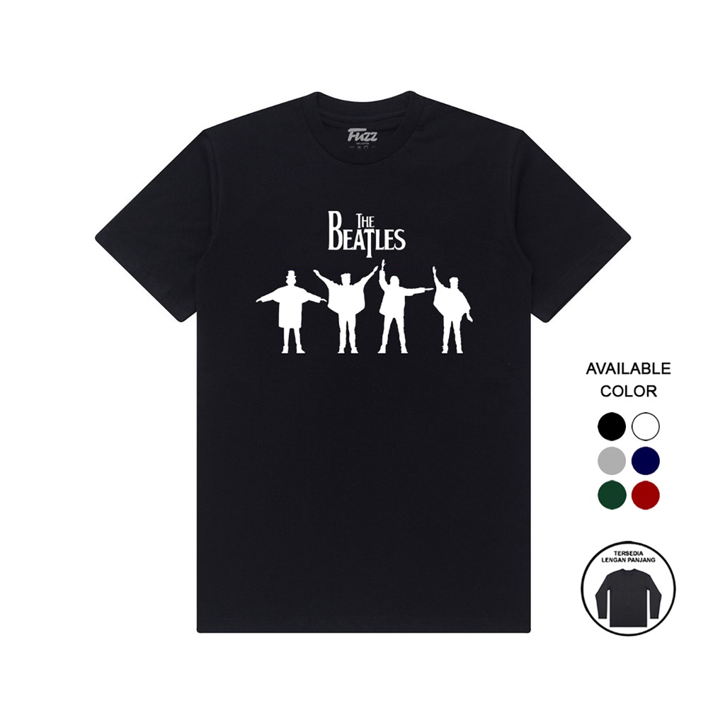 Kaos Band The Beatles Baju Tshirt Distro Musik Rock Pria Dan Wanita