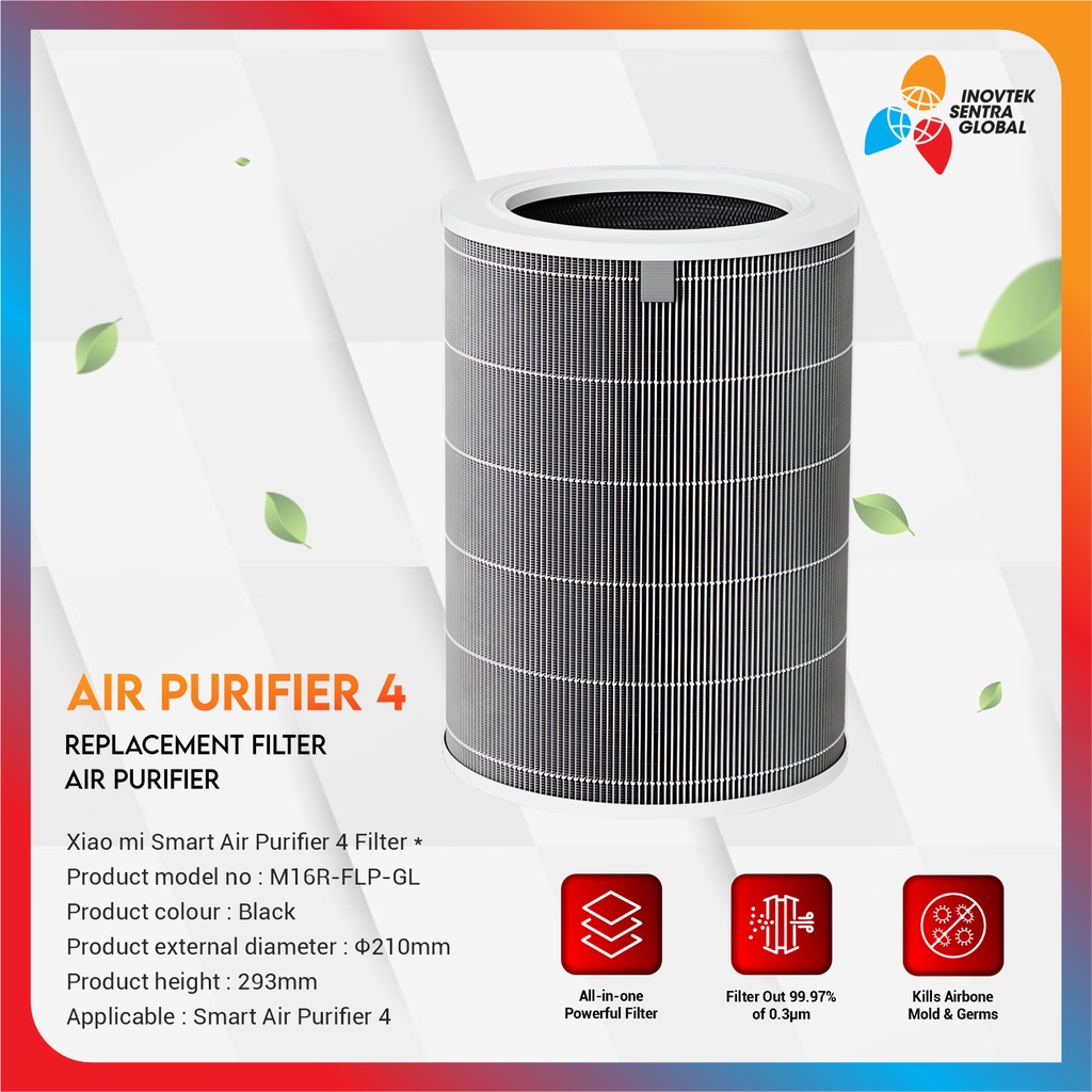 Replacement Filter for Mi Air Purifier 4 / 4 Lite / 4 Compact / 4 Pro