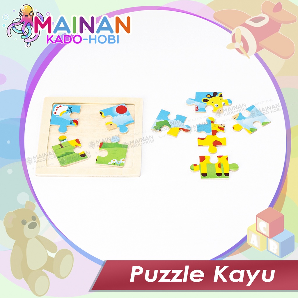 MAINAN PUZZLE DIY ANAK MELATIH KREATIFITAS MOTORIK MONTESSORI ANAK