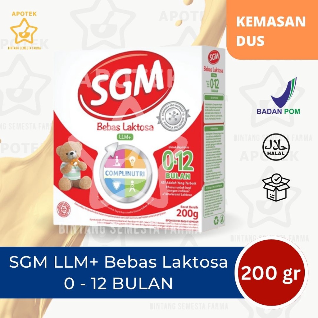 SGM LLM 200gr Susu Bebas Laktosa LLM+