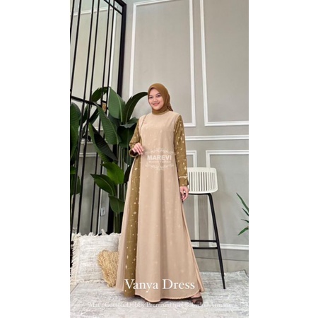 VANYA DRESS VOL.2 BY MAREVI GAMIS TERBARU ABAYA ORIGINAL STANDAR DAN JUMBO XL / XXL