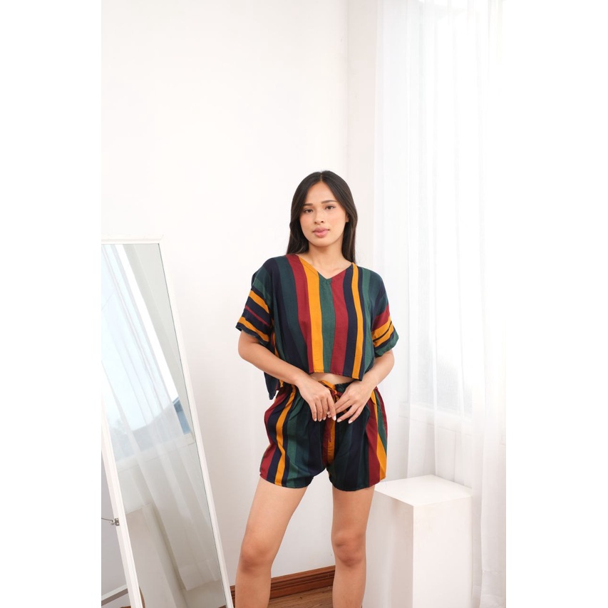 Set crop | Daster Kekinian | Piyama Kekinian | Piyama Crop