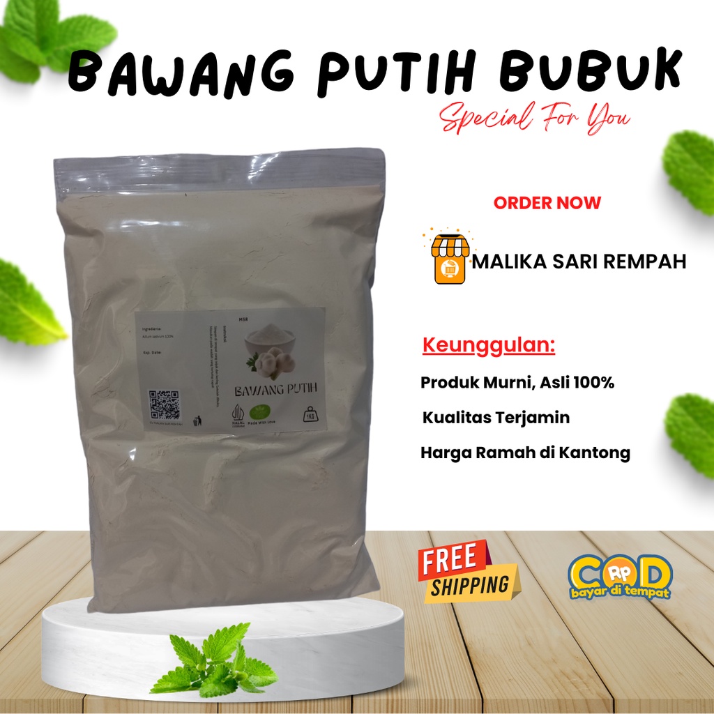 

Bawang Putih [ 1 Kg]-MSR | Allium sativum powder [1 kg]