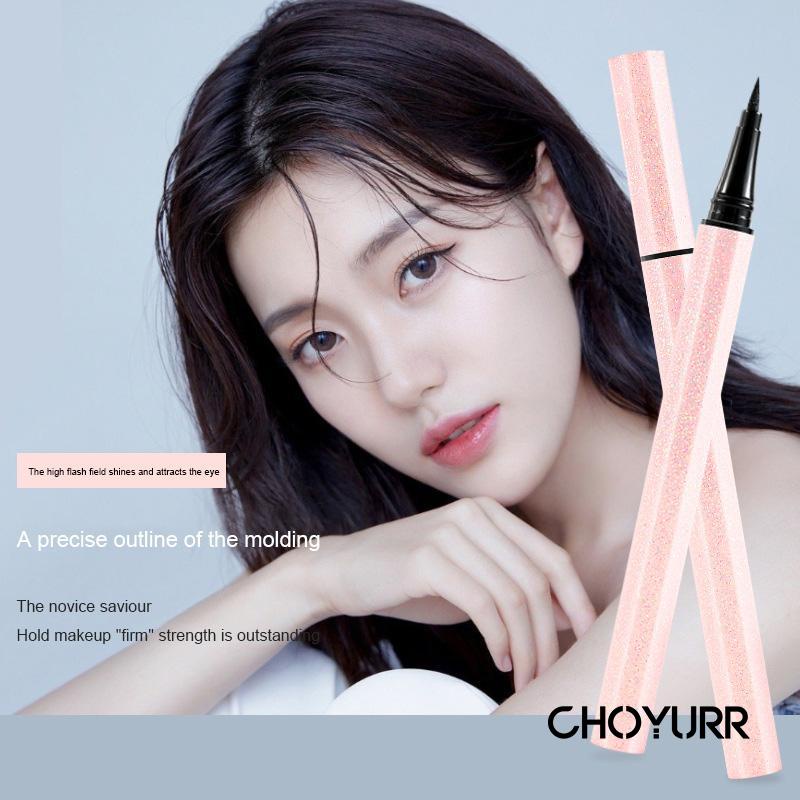 【COD】Eyeliner Fine Brush Head Eyeliner Pensil Cair Profesional Warna Hitam Anti Air Tahan Lama-CH