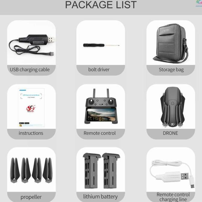 cod drone gps murah lipat csj s189 pro 4k kamera 5ghz