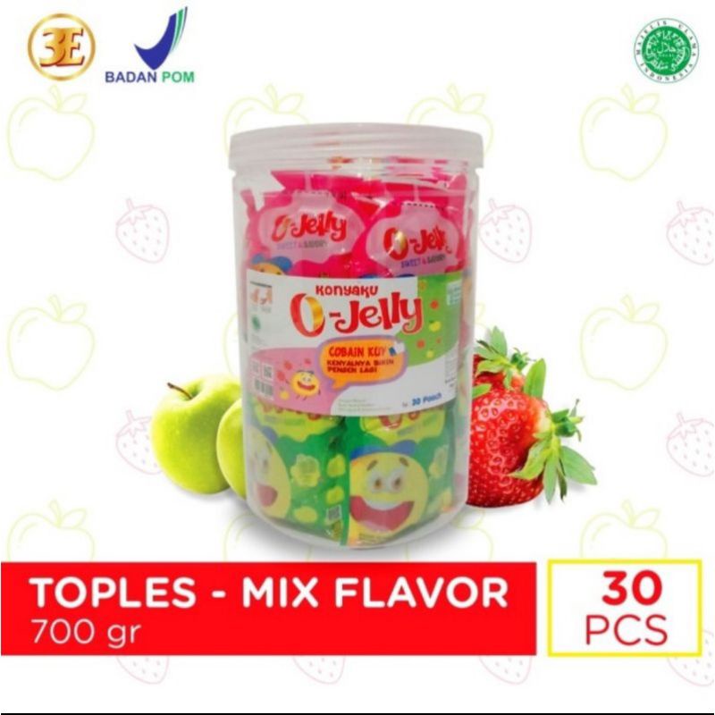 O-Jelly Jelly Konyaku Agar Agar 1 TOPLES (isi 30 pcs)