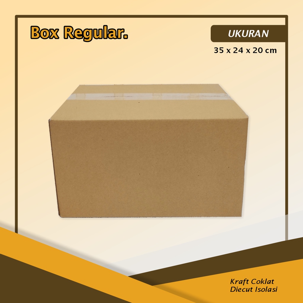 

Kardus/Box A1 Ukuran 35 x 24 x 20 cm - BOX SF