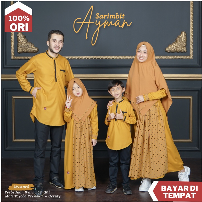 Sarimbit Keluarga Muslim Original By Arra Baju Muslim Couple Keluarga Gamis Syari Gamis Set Gamis Br