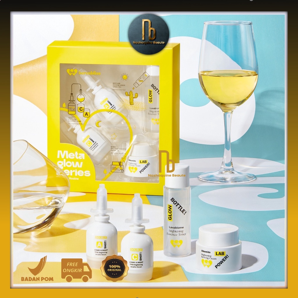 BNB barenbliss Glow Guide! Brightening Skincare Travel Kit - Meta Glow Korean Skincare Set Travel Kit「28 Days Brightening」