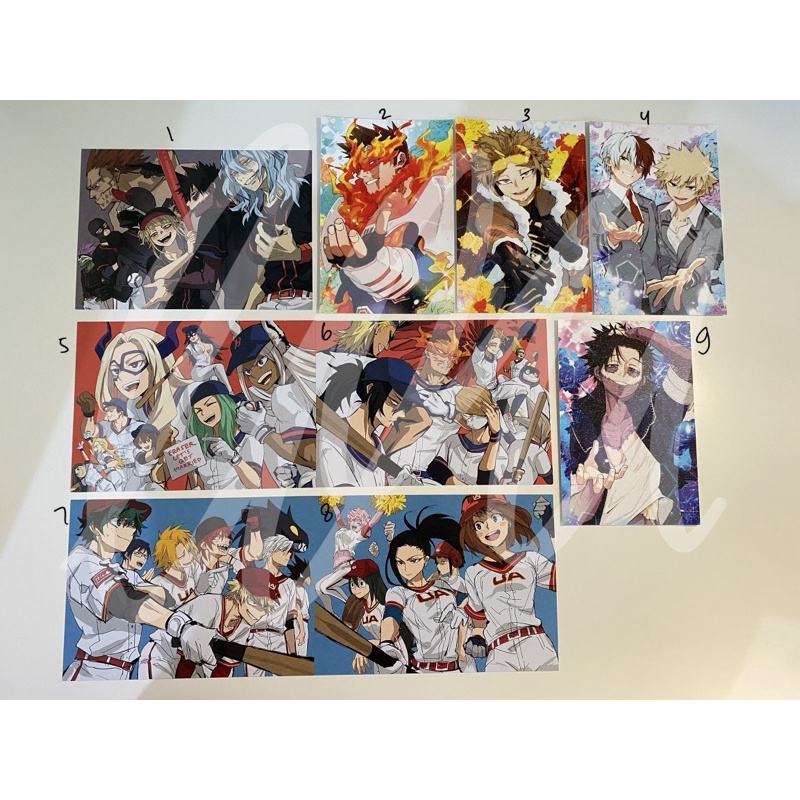 [BACA DESKRIPSI] PRELOVED POSTCARD PHOTOCARD ANIME KERTAS GANTENG HAIKYUU JUJUTSU KAISEN TOKYO REVEN