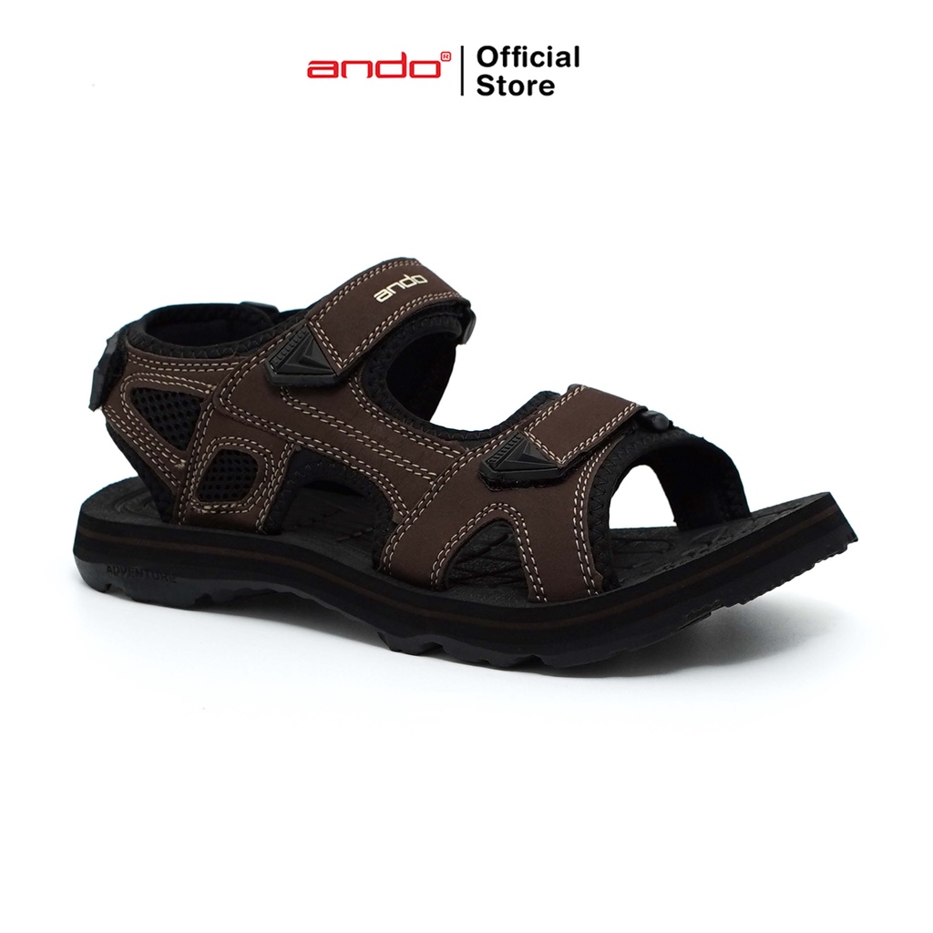 Ando Official Sandal Gunung Arrowtech Pria Dewasa - Hitam/Coklat