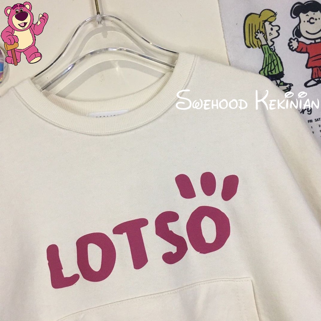 LOTSO SERUT SEMI CROP Sweater Crewneck Sweatshirt Kpop Wanita Kekinian Oversize Fashion Outfit Ootd Korean Style Sweter Crewnek Switter Cewe Krunek Perempuan Sweeter Viral Remaja Korea Atasan Cewek Premium LD 110 - PB 45 Bahan Fleece Tebal