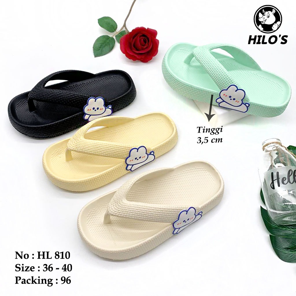 Sandal Jepit Wanita Dewasa dan Anak Motif Kelinci Terbaru Uk.30-41