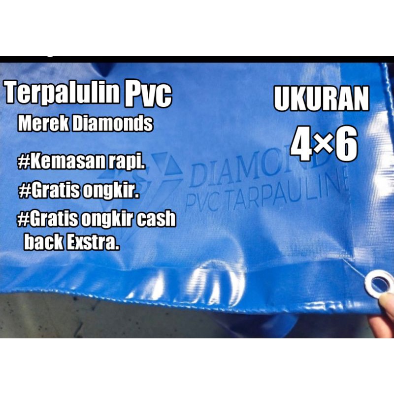Terpal PVC Semi karet Ukuran 4x6