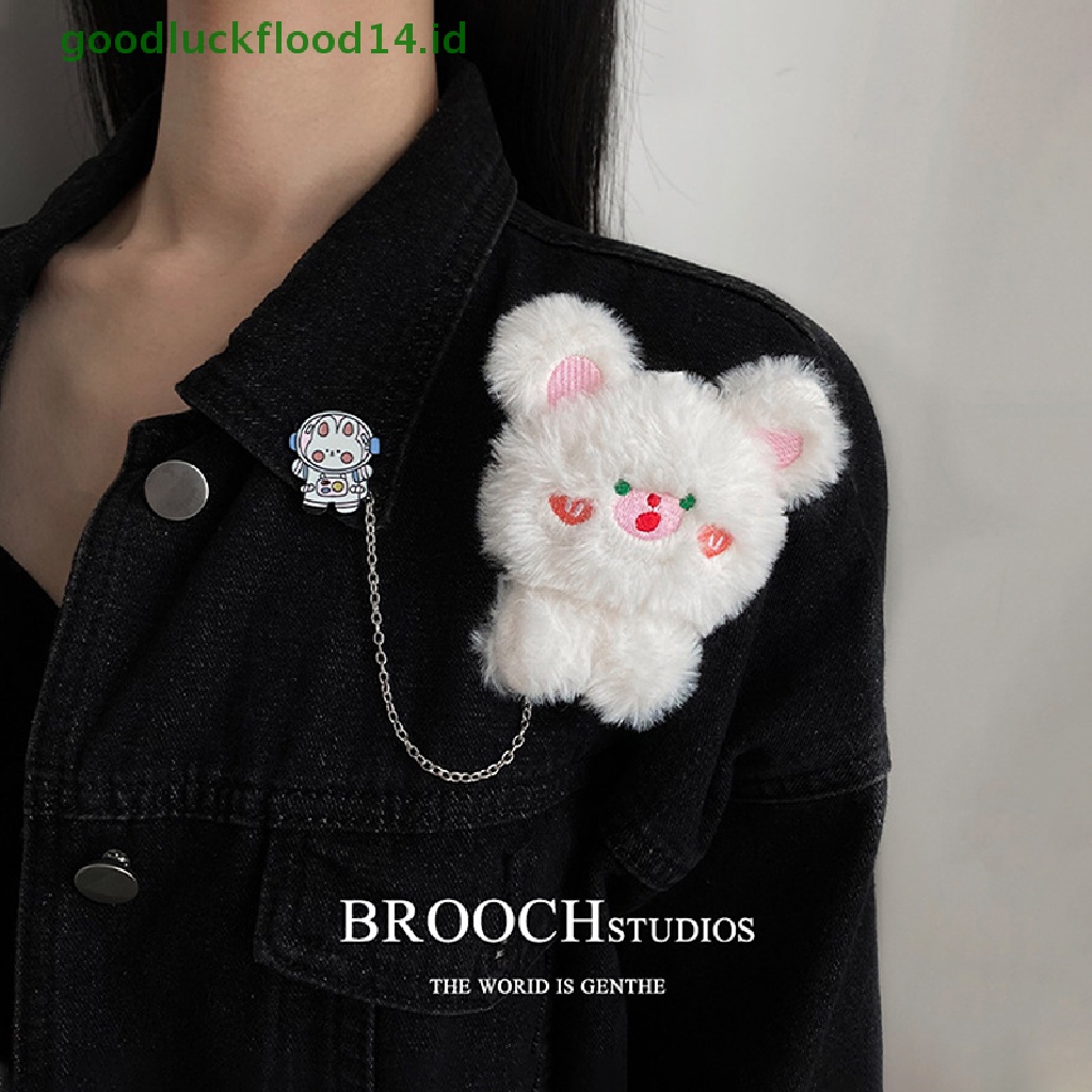 [GOOGFOUR] Boneka Hewan Bros Liontin Kartun Panda Pin Lencana Aksesoris Untuk Pria [TOP]