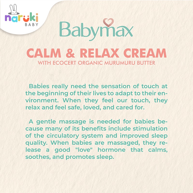 Babymax Calm and Relax Cream 25gr Cream for Baby