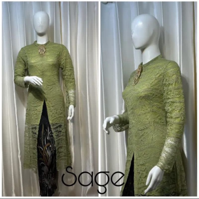 Ready terbaruu setelan kebaya brokat Tunik//kebaya wisuda terlaris//brukat pesta kondangan//brokat seragam keluarga