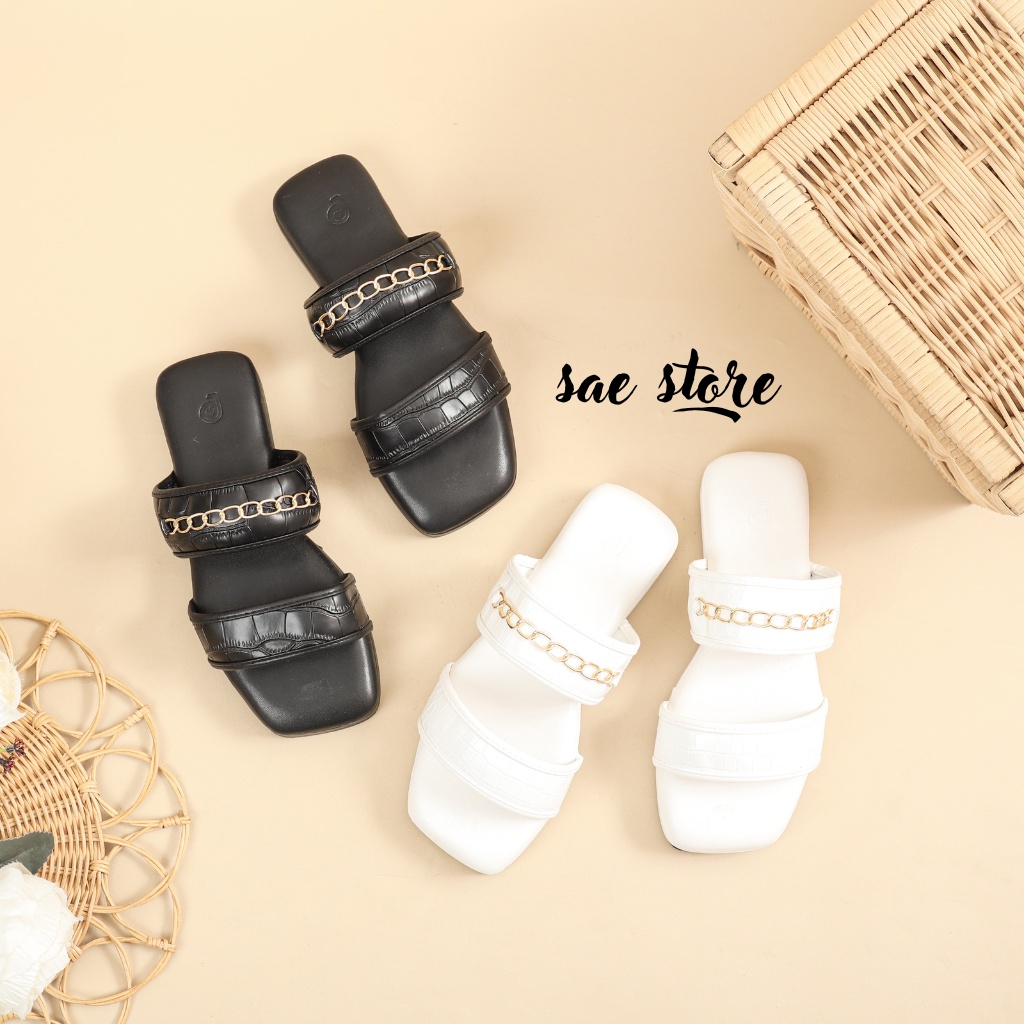 SANDAL FLAT WANITA SANDALS PLATFORM SANDAL SELOP JEPIT DATAR WEDGES WANITA LAURA KOREA SANDAL KASUAL