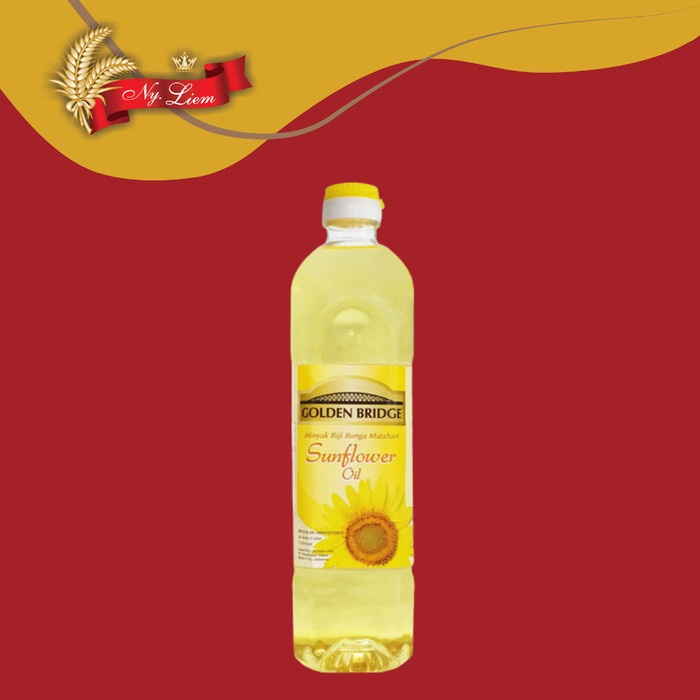 GOLDEN BRIDGE Sunflower Oil / Minya Biji Bunga Matahari 1 liter