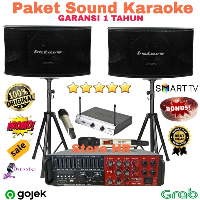 Paket Sound System Karaoke Betavo 10 Inch Siap Pakai #Original