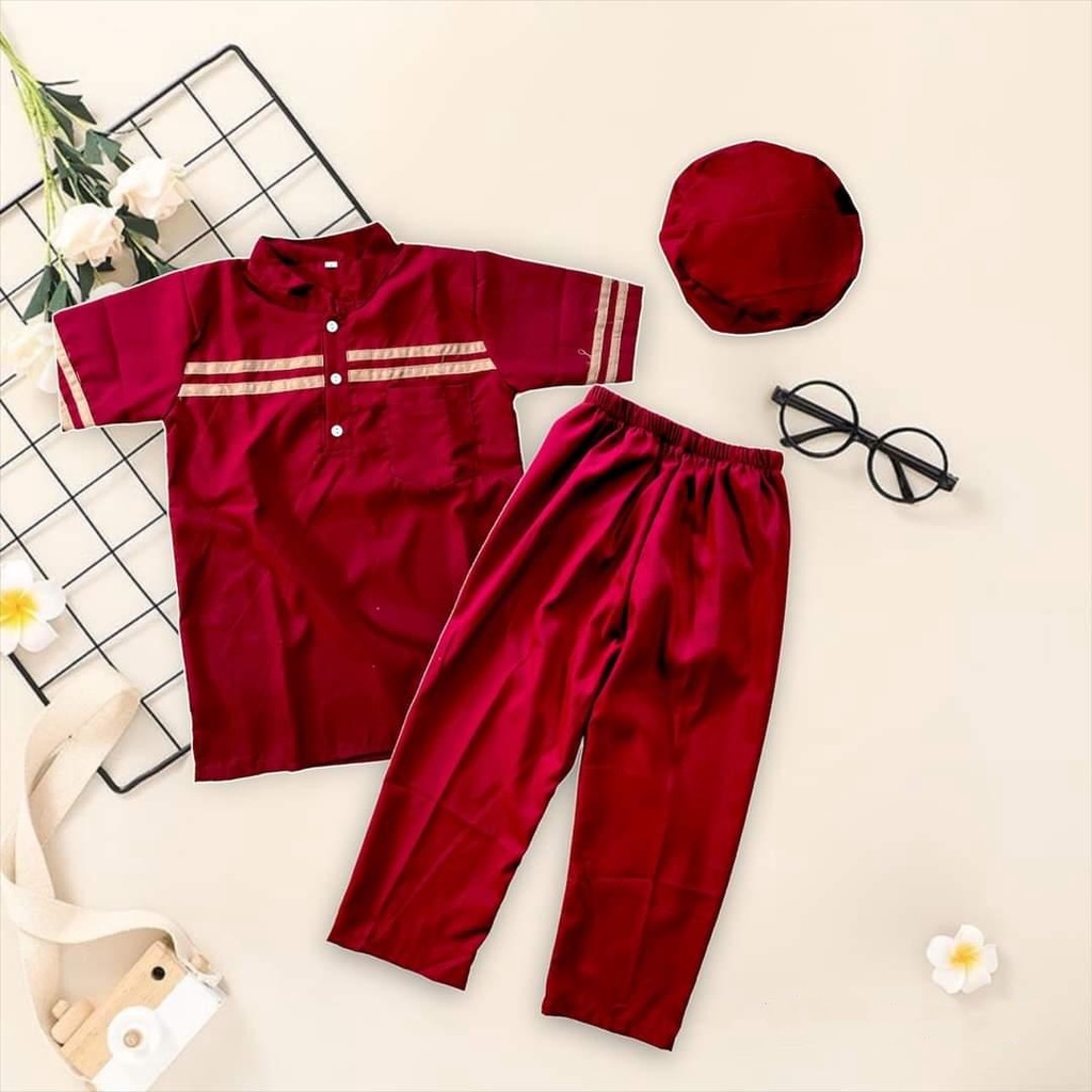 Baju koko anak model terbaru usia 1 sampai 12 tahun bahan katun