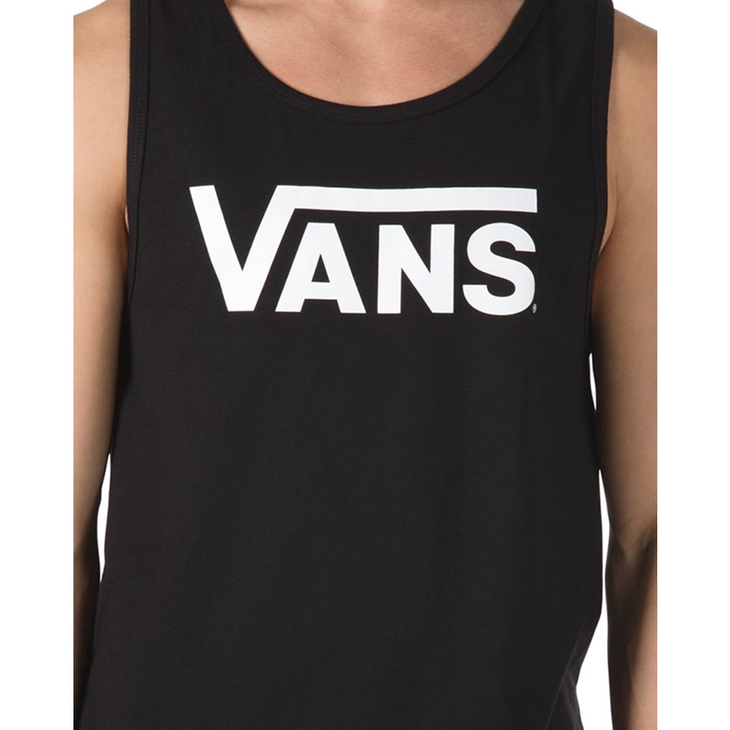 KAOS TANK TOP VANS OFF THE WALL | VANS CLASSIC TANK BLACK WHITE