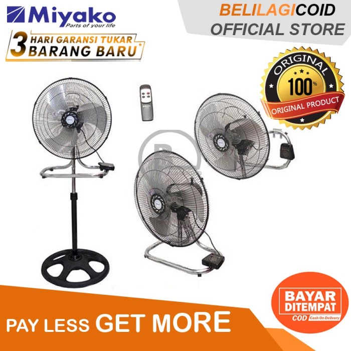 (Miyako) Kipas Angin KST 18 RC 3in1 / KST18RC - Hitam